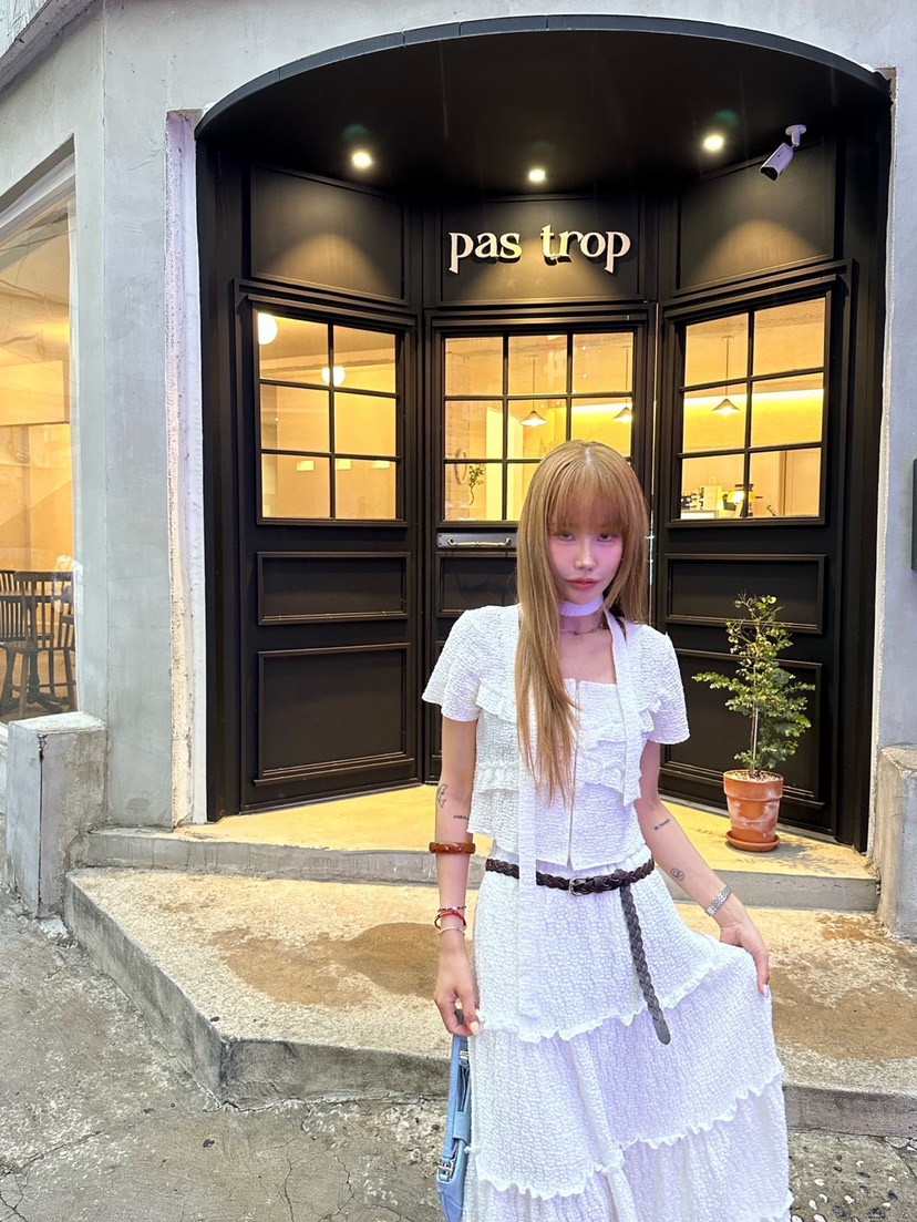 ZEROZERO韓國直郵㊣女裝新品真品25春夏推薦休閑長裙不含腰帶ZEROZERO長裙