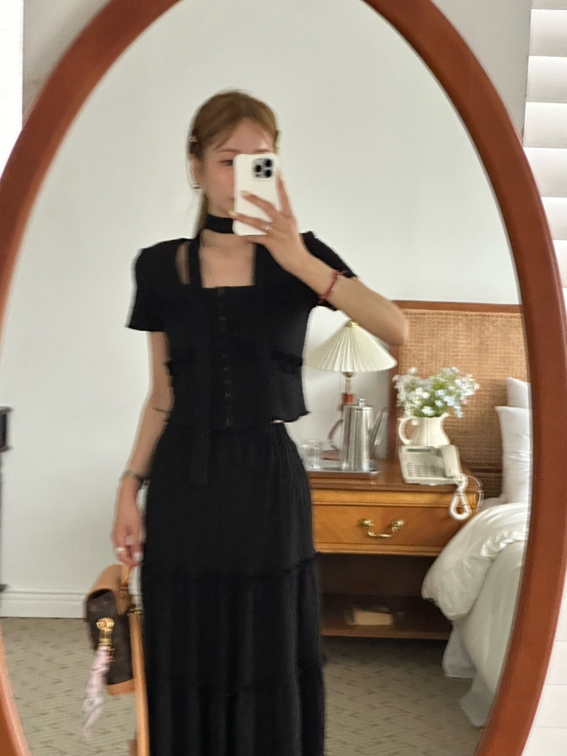 ZEROZERO韓國直郵㊣女裝新品真品25春夏推薦休閑長裙不含腰帶ZEROZERO長裙