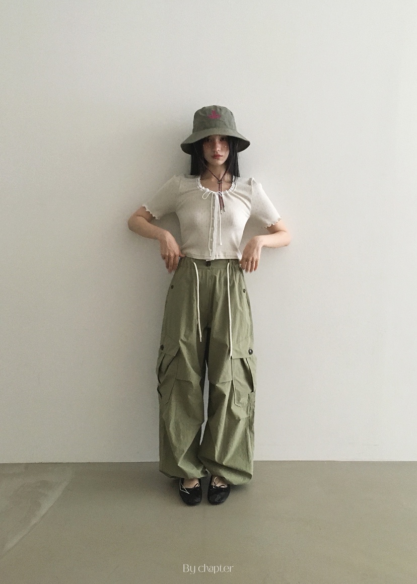 BY CHAPTER東大門㊣直郵女裝新品推薦熱賣25春夏時尚休閑褲Chapter休閑褲