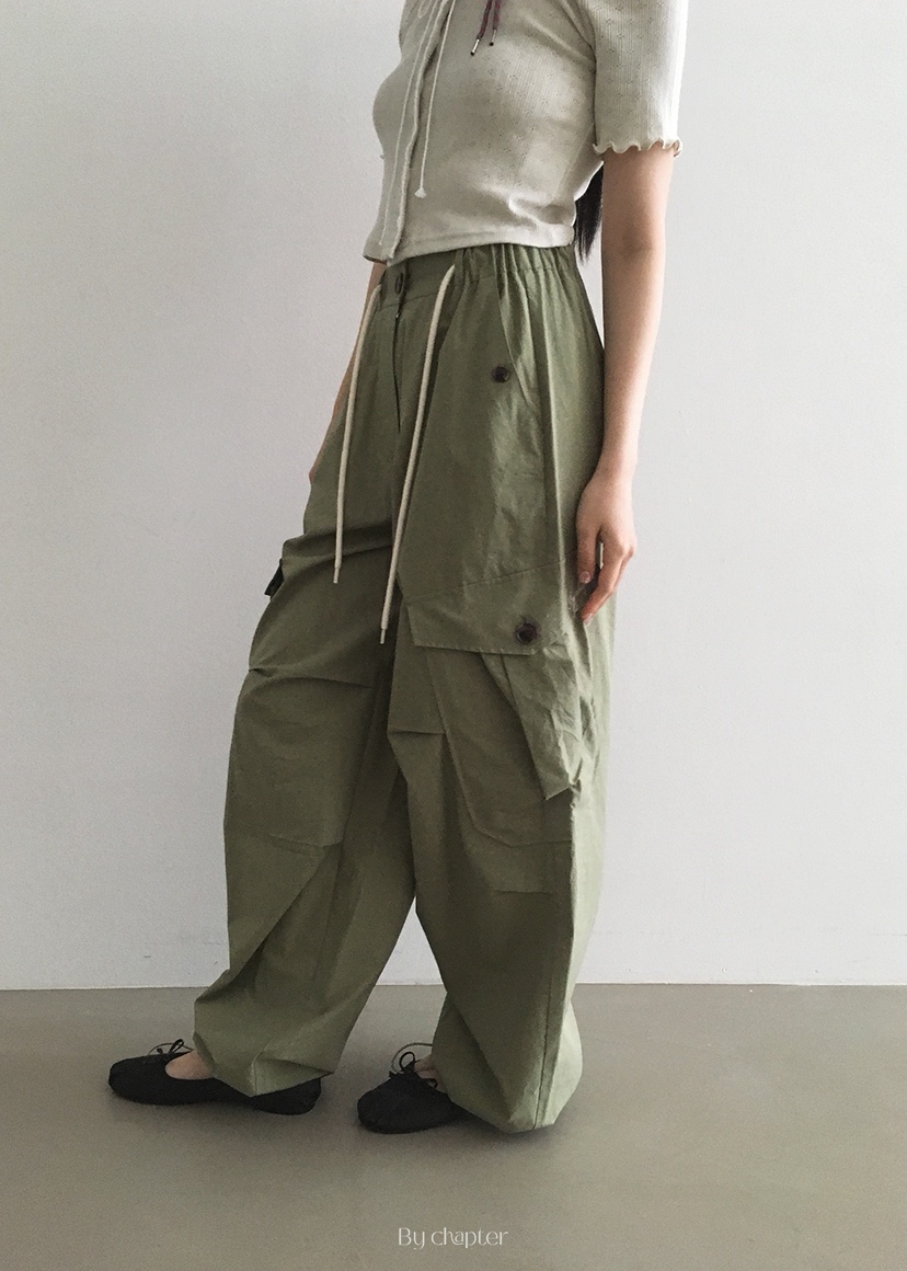 BY CHAPTER東大門㊣直郵女裝新品推薦熱賣25春夏時尚休閑褲Chapter休閑褲