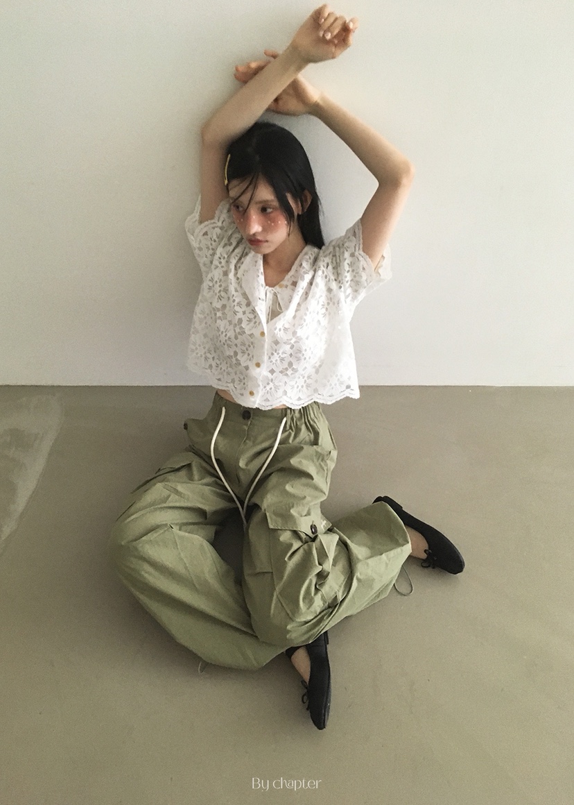 BY CHAPTER東大門㊣直郵女裝新品推薦熱賣25春夏時尚休閑褲Chapter休閑褲