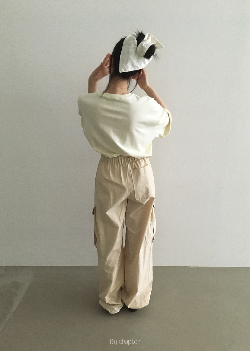 BY CHAPTER東大門㊣直郵女裝新品推薦熱賣25春夏時尚休閑褲Chapter休閑褲