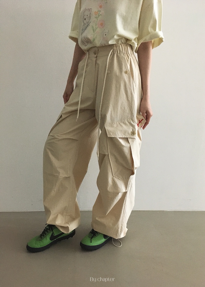 BY CHAPTER東大門㊣直郵女裝新品推薦熱賣25春夏時尚休閑褲Chapter休閑褲