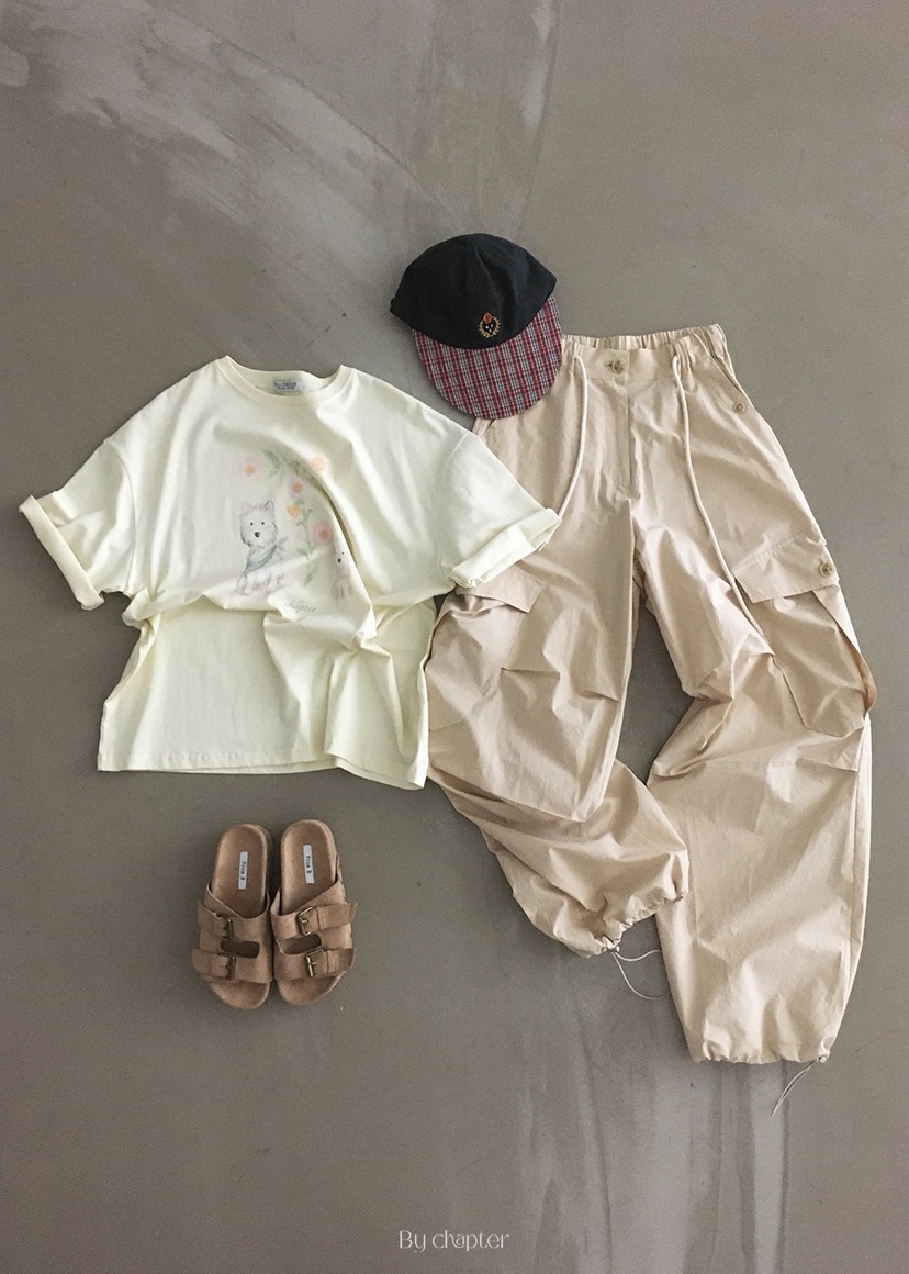 BY CHAPTER東大門㊣直郵女裝新品推薦熱賣25春夏時尚休閑褲Chapter休閑褲
