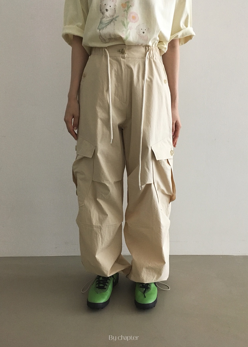 BY CHAPTER東大門㊣直郵女裝新品推薦熱賣25春夏時尚休閑褲Chapter休閑褲圖色2