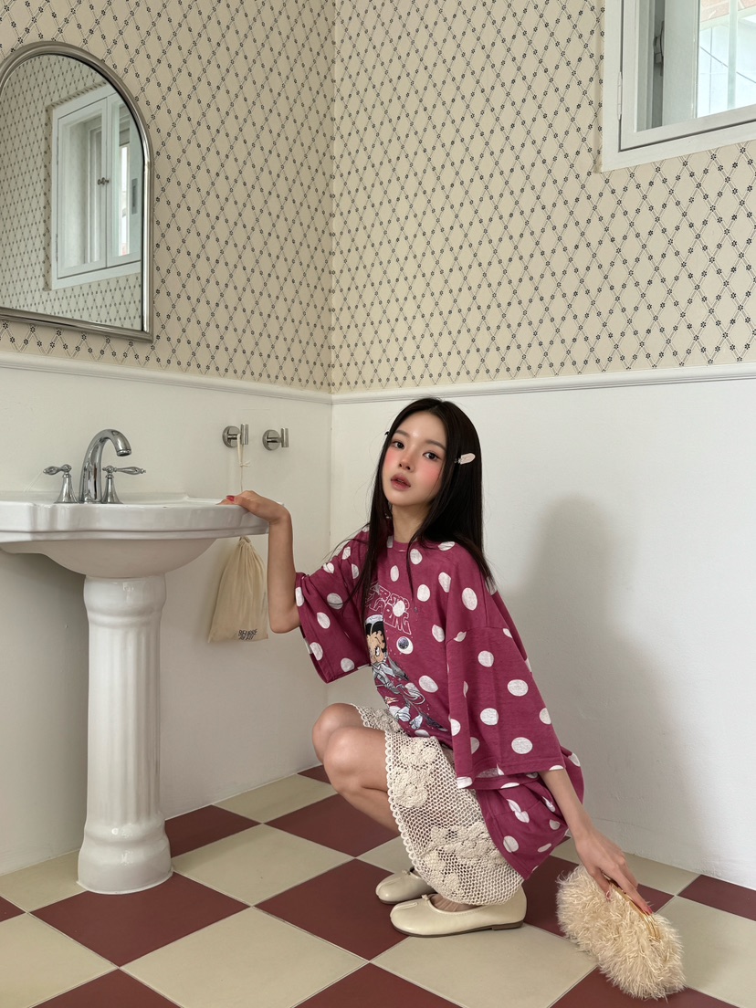 MAISONDEGLORY東大門㊣代購女士新品人氣熱賣推薦休閑25春夏T恤MAISON DE GLORYT恤