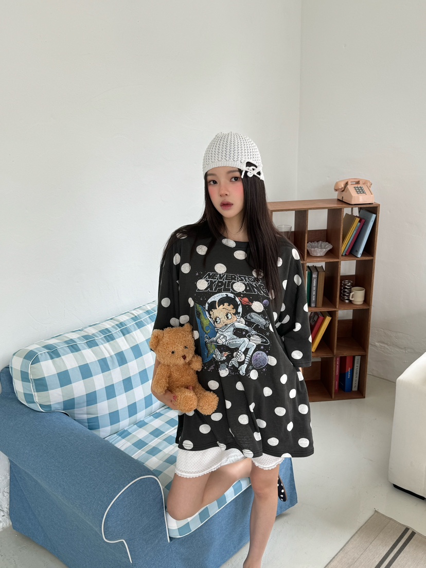MAISONDEGLORY東大門㊣代購女士新品人氣熱賣推薦休閑25春夏T恤MAISON DE GLORYT恤圖色2