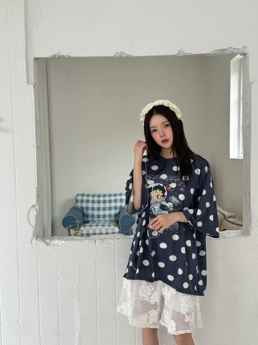 MAISONDEGLORY東大門㊣代購女士新品人氣熱賣推薦休閑25春夏T恤MAISON DE GLORYT恤圖色3