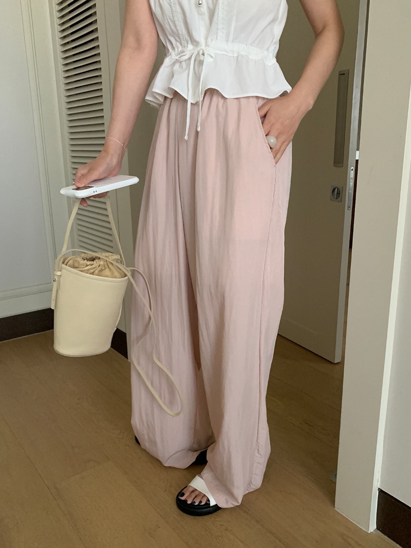 MELLOUNGE-멜라운지-T東大門㊣實拍女士新品熱賣休閑褲尼龍MELLOUNGE-T休閑褲圖色1