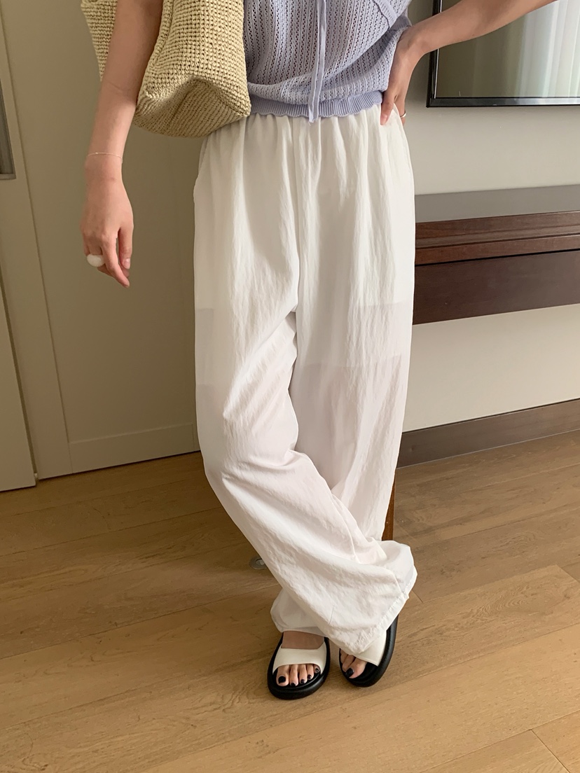 MELLOUNGE-멜라운지-T東大門㊣實拍女士新品熱賣休閑褲尼龍MELLOUNGE-T休閑褲圖色3