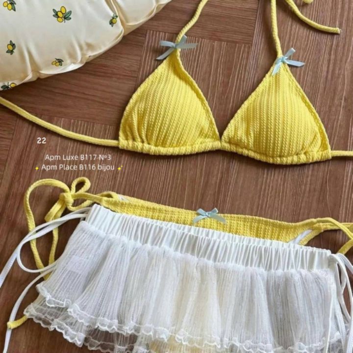 N3東大門㊣實拍女裝新品25春夏時尚熱賣真品休閑泳裝三件套N3泳裝