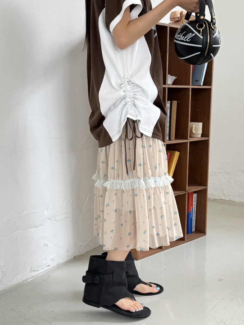 MAISONDEGLORY東大門㊣實拍女裝新品推薦休閑真品25春夏T恤網眼MAISON DE GLORYT恤