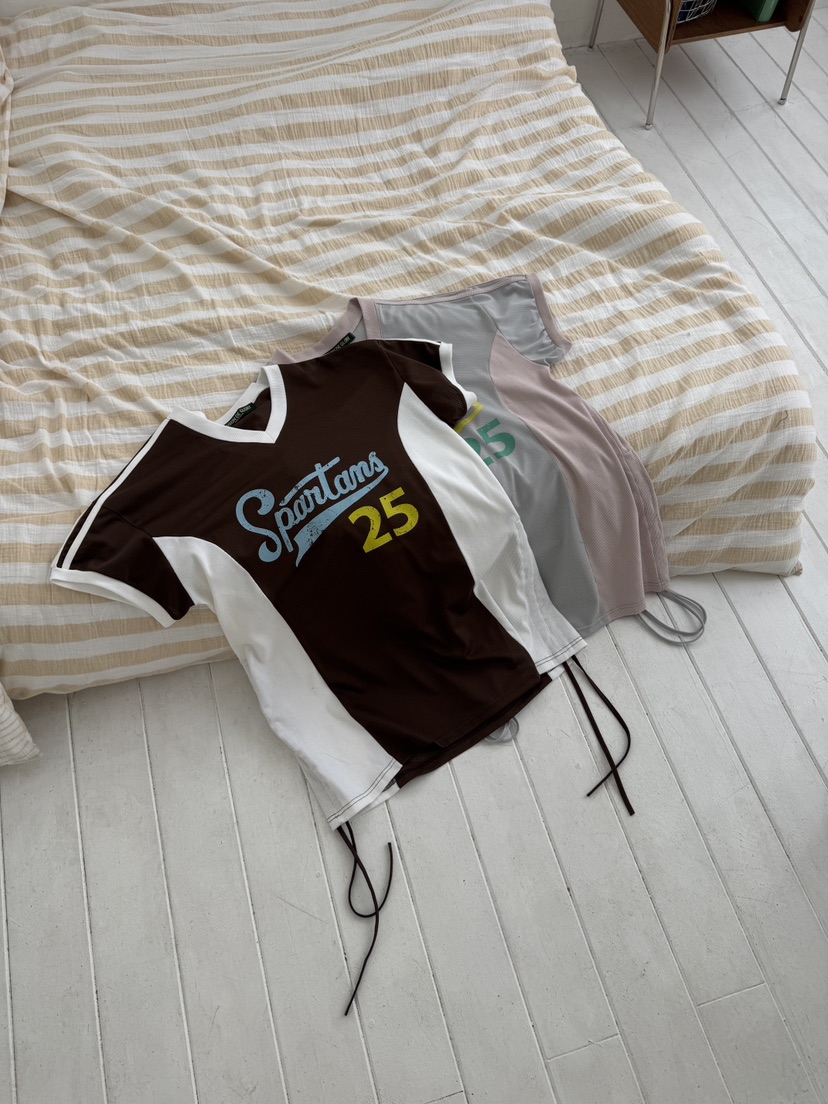 MAISONDEGLORY東大門㊣實拍女裝新品推薦休閑真品25春夏T恤網眼MAISON DE GLORYT恤