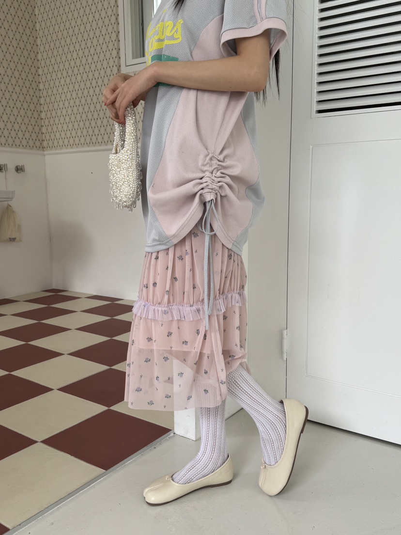 MAISONDEGLORY東大門㊣實拍女裝新品推薦休閑真品25春夏T恤網眼MAISON DE GLORYT恤