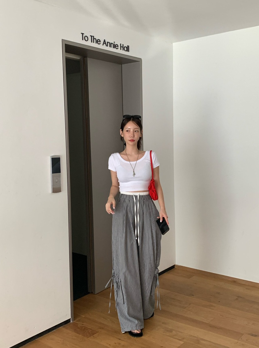 REVE CITE-L東大門㊣直郵女裝新款人氣時尚熱賣25春夏休閑褲REVE CITE休閑褲