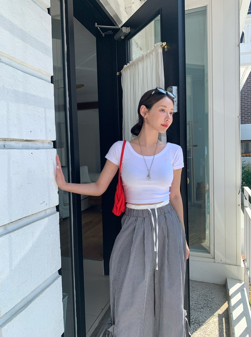 REVE CITE-L東大門㊣直郵女裝新款人氣時尚熱賣25春夏休閑褲REVE CITE休閑褲