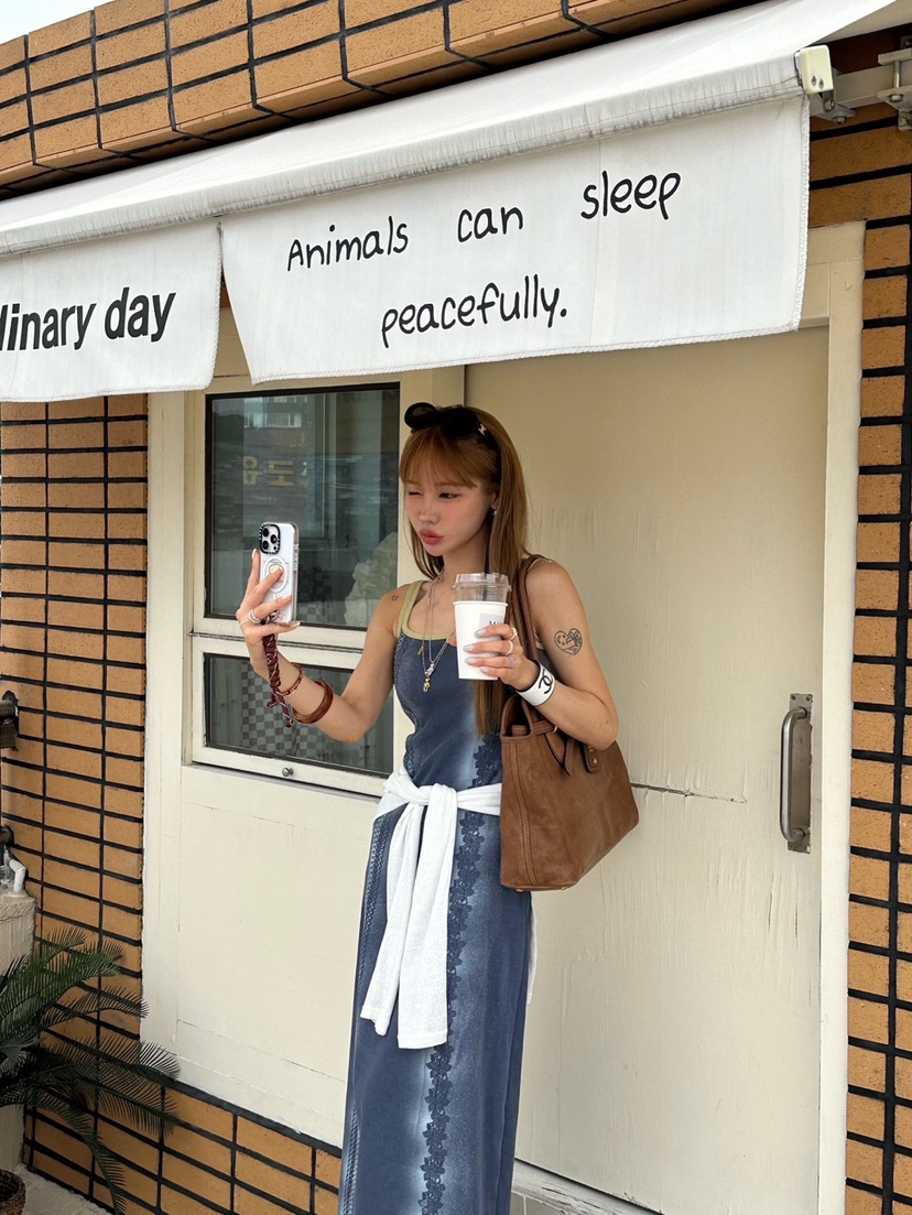 ZEROZERO韓國代購㊣女士新款人氣真品時尚熱賣25春夏連衣裙ZEROZERO連衣裙