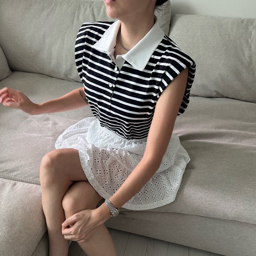 SOUIT韓國直郵㊣女裝新款25春夏推薦真品休閑時尚職業熱賣T恤SOUIT by mabel-LT恤