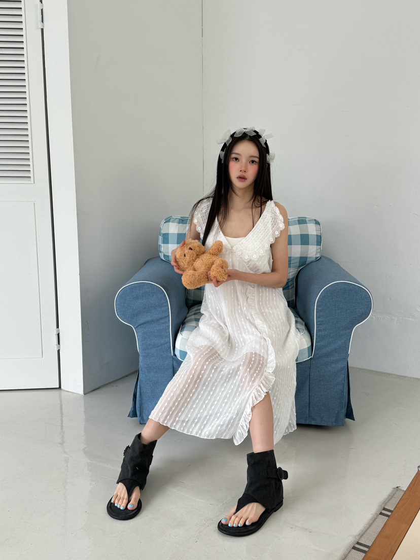 MAISONDEGLORY東大門㊣實拍女裝新品25春夏人氣真品休閑連衣裙MAISON DE GLORY連衣裙