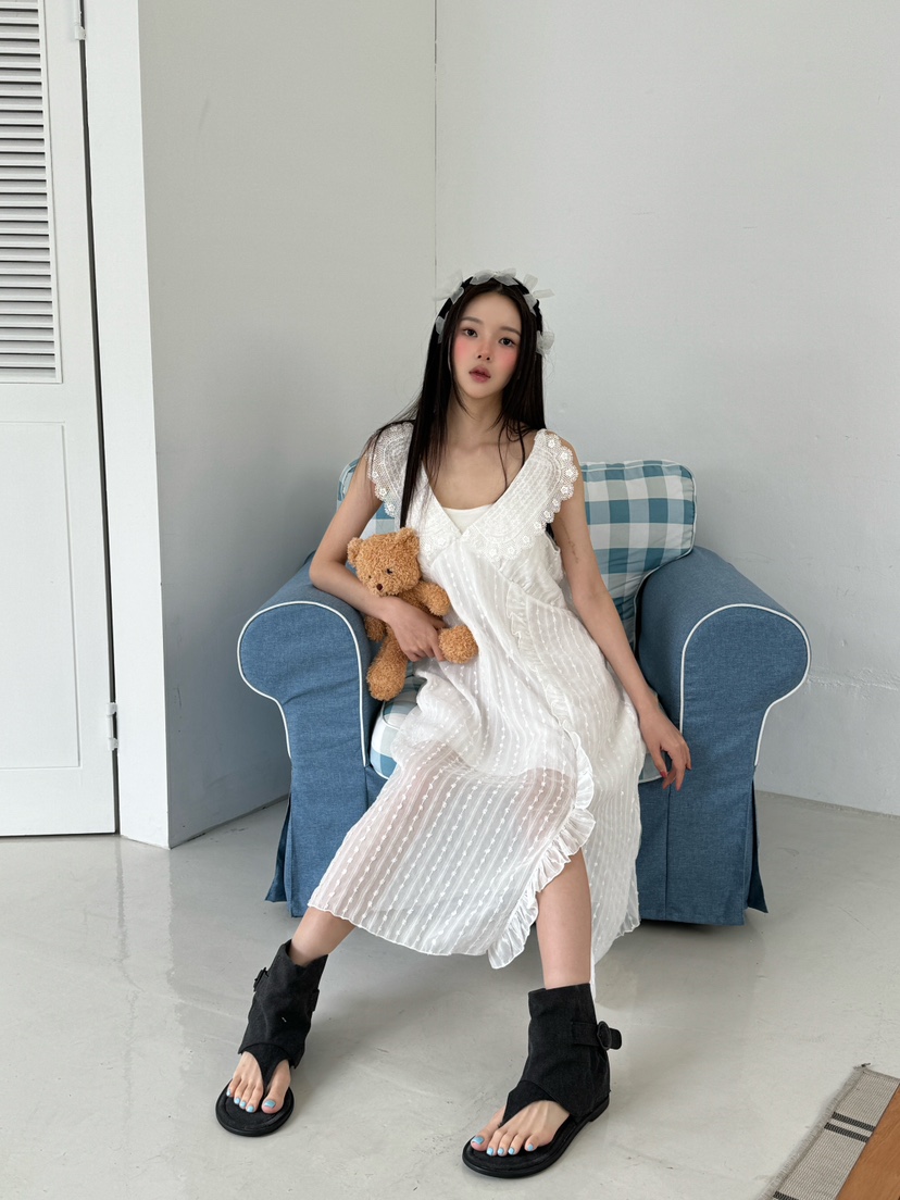 MAISONDEGLORY東大門㊣實拍女裝新品25春夏人氣真品休閑連衣裙MAISON DE GLORY連衣裙