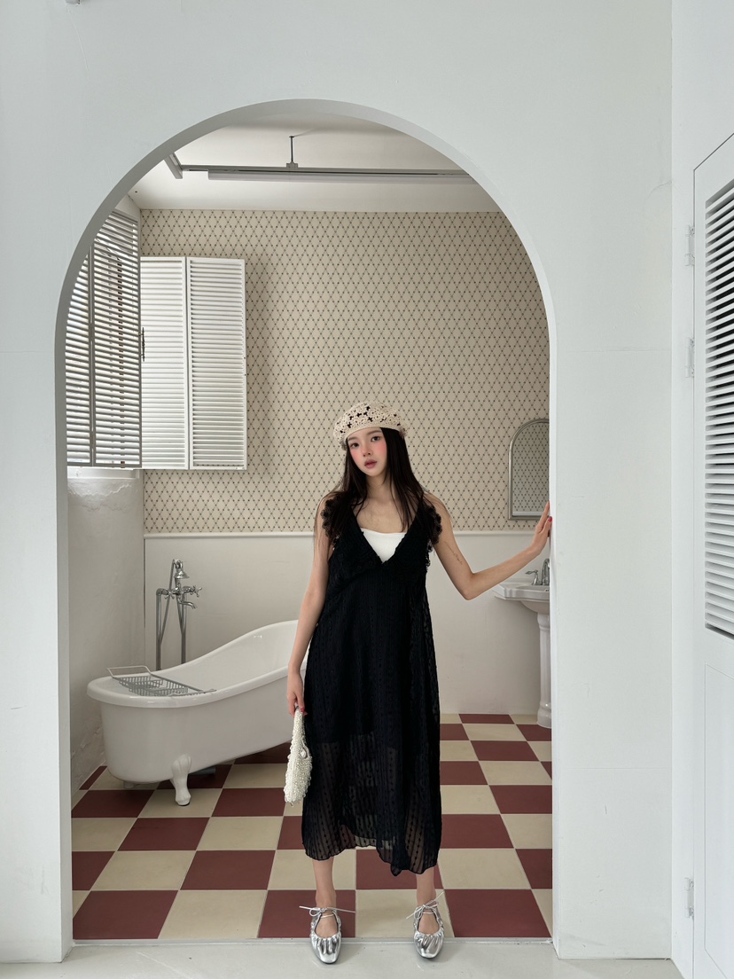 MAISONDEGLORY東大門㊣實拍女裝新品25春夏人氣真品休閑連衣裙MAISON DE GLORY連衣裙