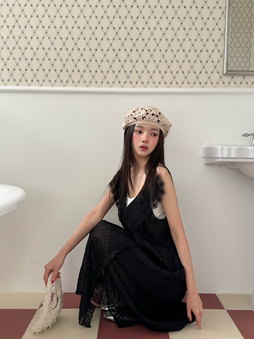 MAISONDEGLORY東大門㊣實拍女裝新品25春夏人氣真品休閑連衣裙MAISON DE GLORY連衣裙
