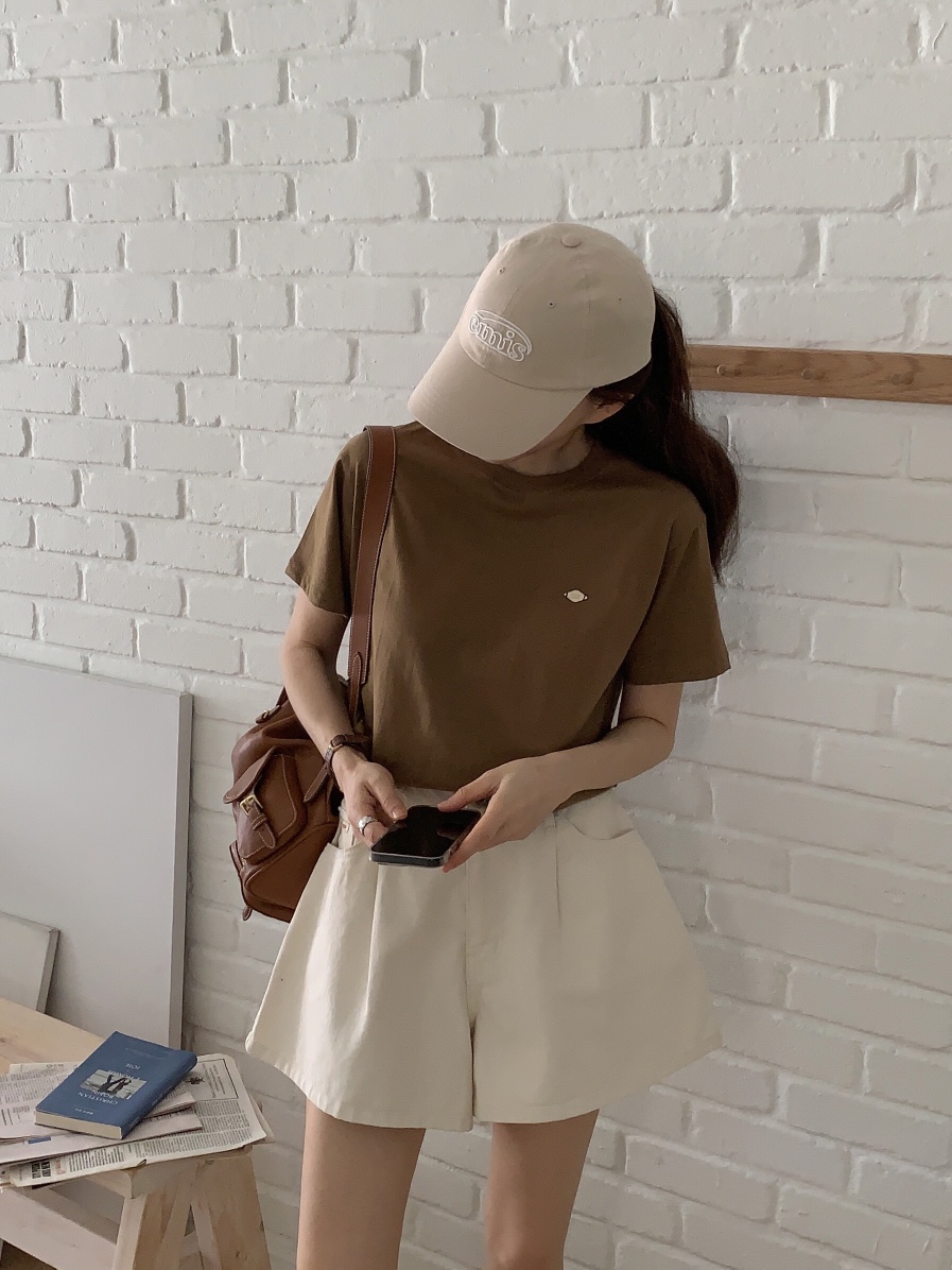 FORMSTUDIO東大門㊣直郵女士新款推薦25春夏真品休閑T恤短款FORMSTUDIOT恤