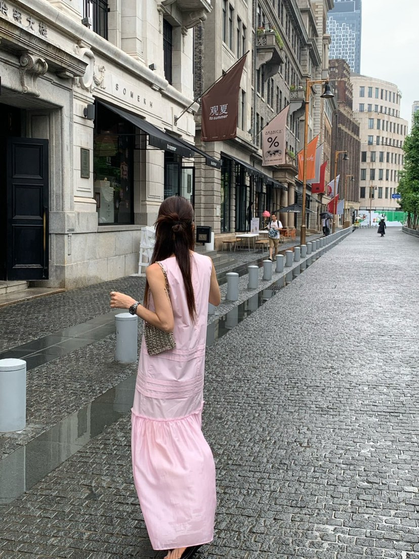 REVE CITE-L東大門㊣實拍女裝新品推薦熱賣職業連衣裙長款REVE CITE連衣裙