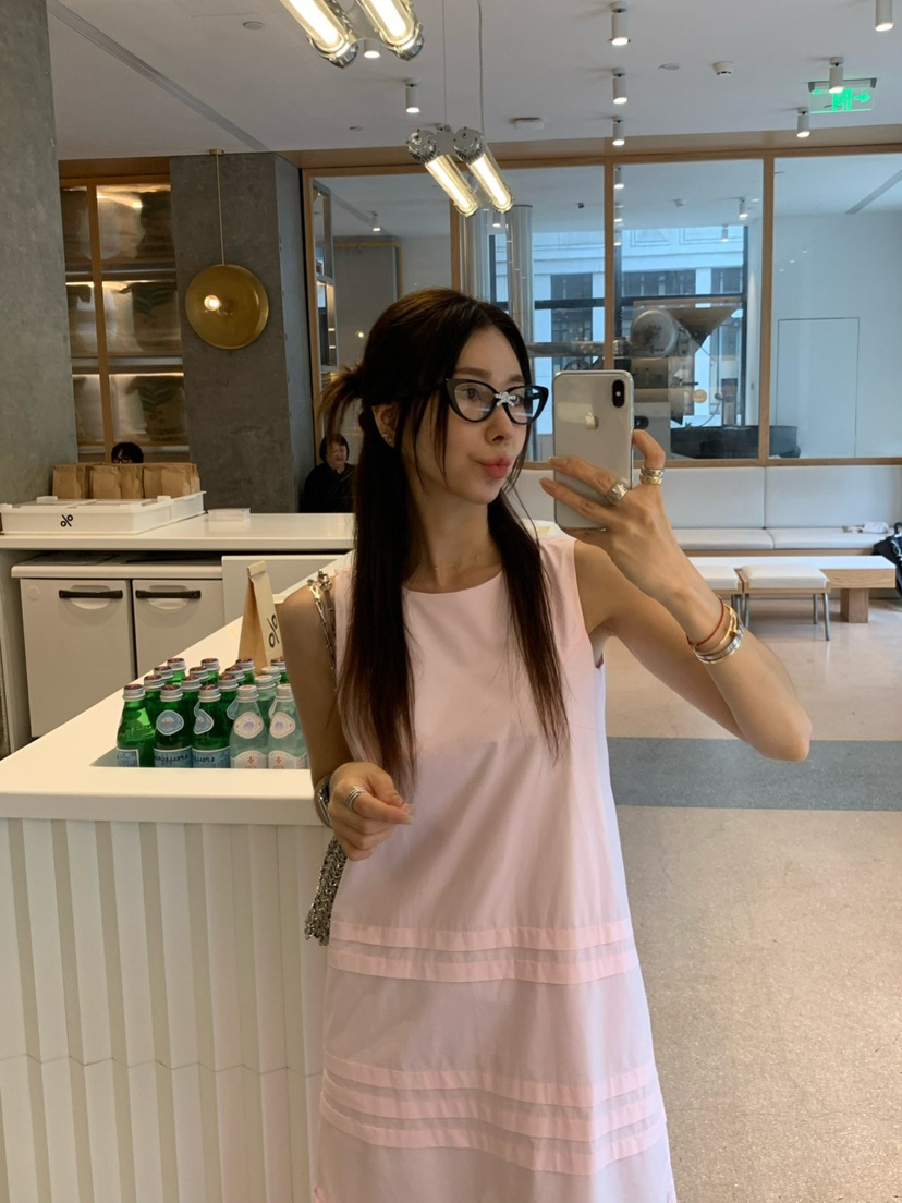 REVE CITE-L東大門㊣實拍女裝新品推薦熱賣職業連衣裙長款REVE CITE連衣裙
