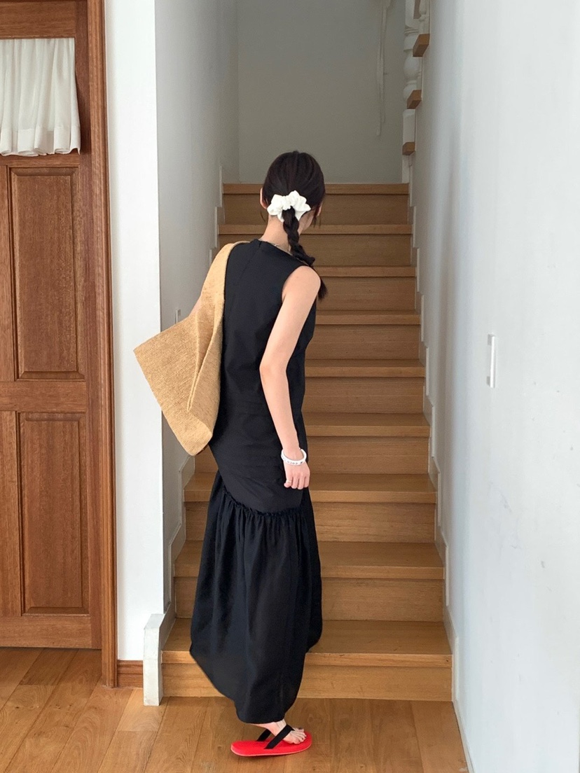 REVE CITE-L東大門㊣實拍女裝新品推薦熱賣職業連衣裙長款REVE CITE連衣裙