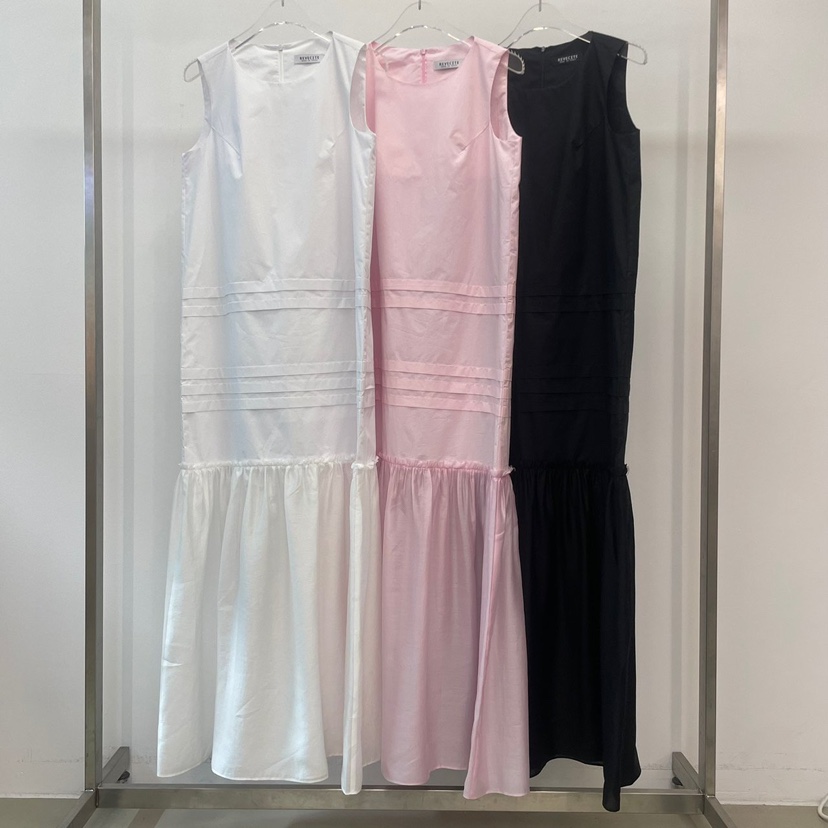 REVE CITE-L東大門㊣實拍女裝新品推薦熱賣職業連衣裙長款REVE CITE連衣裙