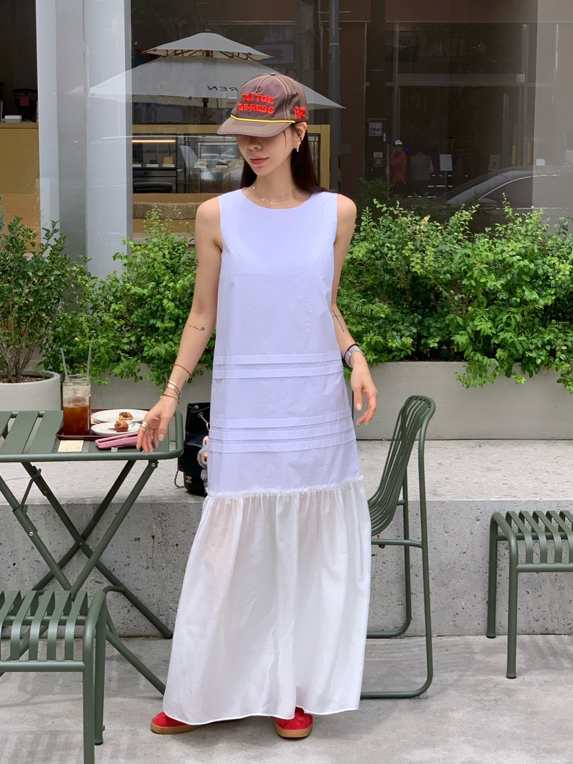 REVE CITE-L東大門㊣實拍女裝新品推薦熱賣職業連衣裙長款REVE CITE連衣裙