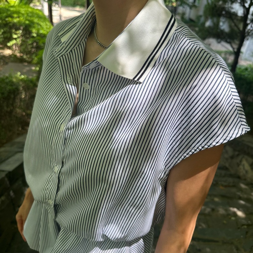 SOUIT東大門㊣實拍女裝新款人氣推薦時尚真品熱賣襯衫蕾絲衫SOUIT by mabel-L襯衫/蕾絲衫
