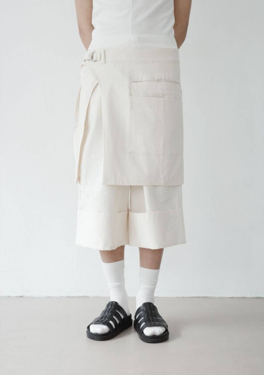 VENDER東大門㊣直郵女士新品25春夏時尚人氣推薦職業短褲口袋VENDER短褲