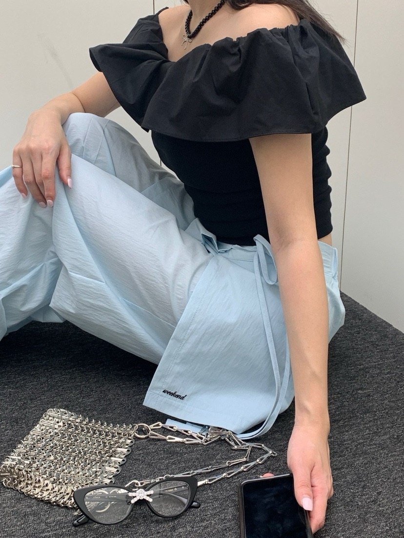 REVE CITE-L東大門㊣代購女士新款人氣25春夏休閑熱賣裙褲REVE CITE裙褲