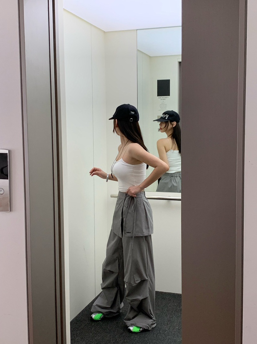 REVE CITE-L東大門㊣代購女士新款人氣25春夏休閑熱賣裙褲REVE CITE裙褲
