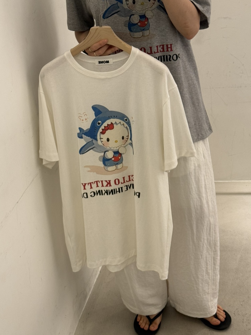 MONE-A韓國代購㊣女裝新品休閑人氣熱賣推薦時尚25春夏T恤MONE-AT恤圖色1