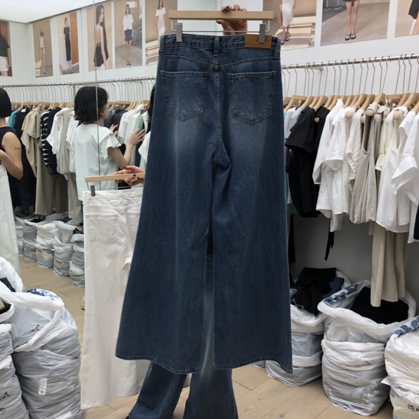 MOI-A東大門㊣代購女裝新款真品熱賣推薦時尚人氣牛仔褲長款MOI-A牛仔褲