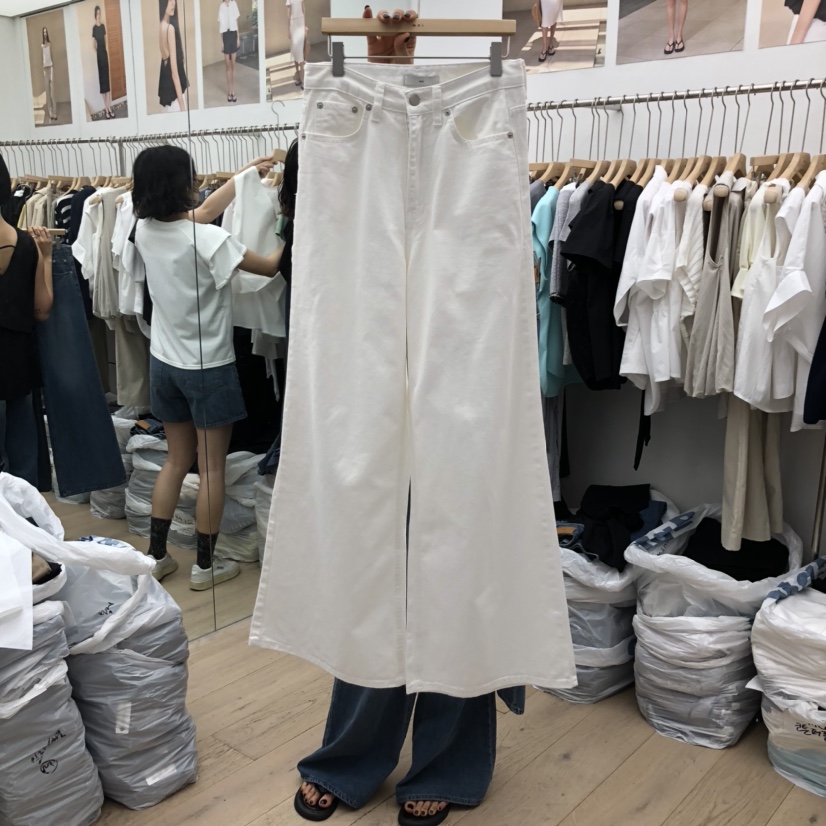MOI-A東大門㊣代購女裝新款真品熱賣推薦時尚人氣牛仔褲長款MOI-A牛仔褲圖色2