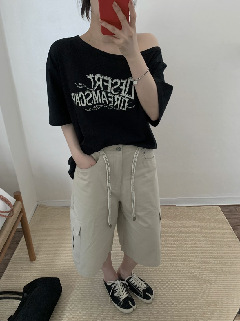 TWENTY FOUR SEVEN24-7東大門㊣代購女士新品25春夏短褲TEWNTY FOUR SEVEN24-7短褲