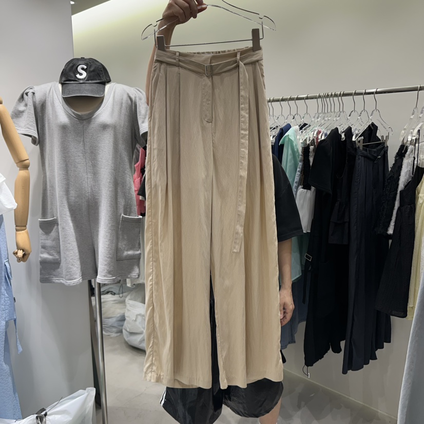 BAIE.38東大門㊣實拍女裝新品休閑真品25春夏休閑褲含腰帶BAIE.38休閑褲