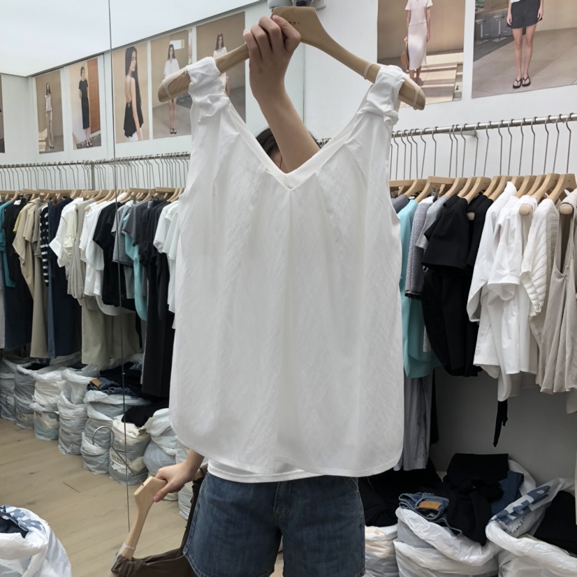 MOI-A東大門㊣代購女士新款真品25春夏休閑推薦熱賣吊帶背心MOI-A吊帶/背心圖色3