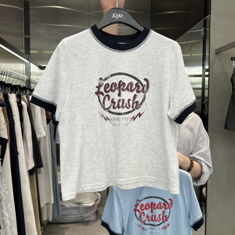 KIRKE東大門㊣代購女裝新品真品25春夏時尚人氣熱賣推薦T恤KIRKET恤圖色2