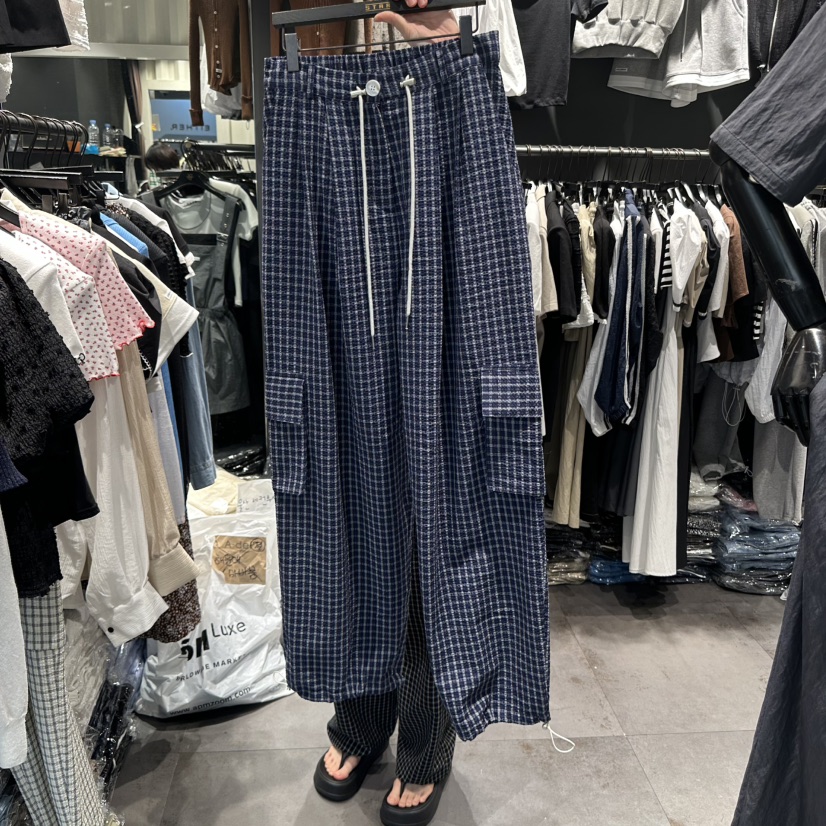 STAR-L東大門㊣代購女裝新款人氣25春夏推薦熱賣時尚休閑褲STAR-L休閑褲圖色2