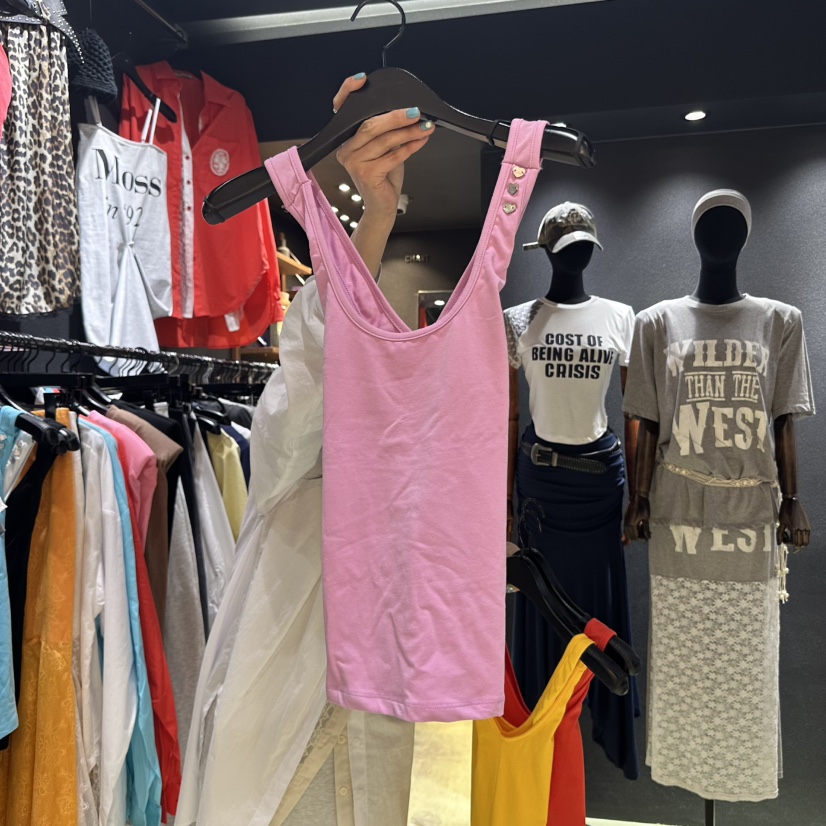 CHAVI東大門㊣直郵女士新品職業人氣真品熱賣推薦25春夏吊帶背心CHAVI吊帶/背心圖色4