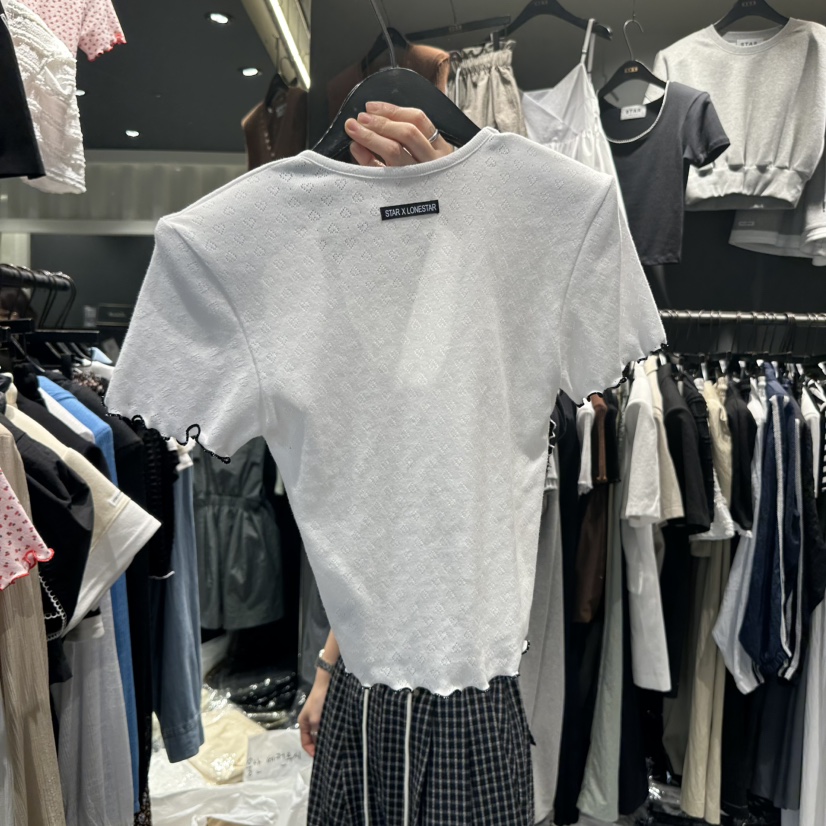STAR-L韓國代購㊣女裝新品時尚熱賣25春夏人氣休閑推薦T恤STAR-LT恤