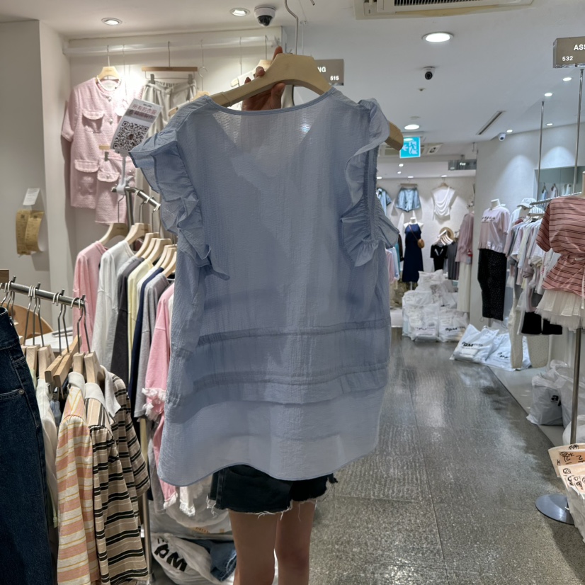DELLING東大門㊣實拍女裝新品推薦熱賣時尚休閑職業襯衫蕾絲衫DELLING襯衫/蕾絲衫