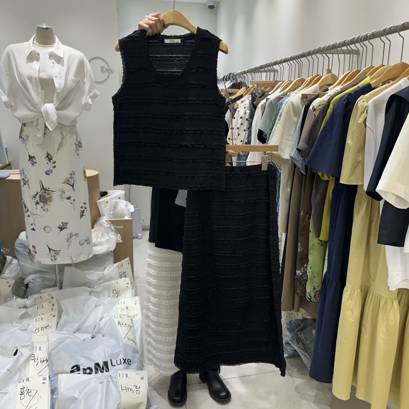 EN.U東大門㊣實拍女士新品熱賣職業人氣時尚25春夏套裝套裝EN.U套裝圖色2