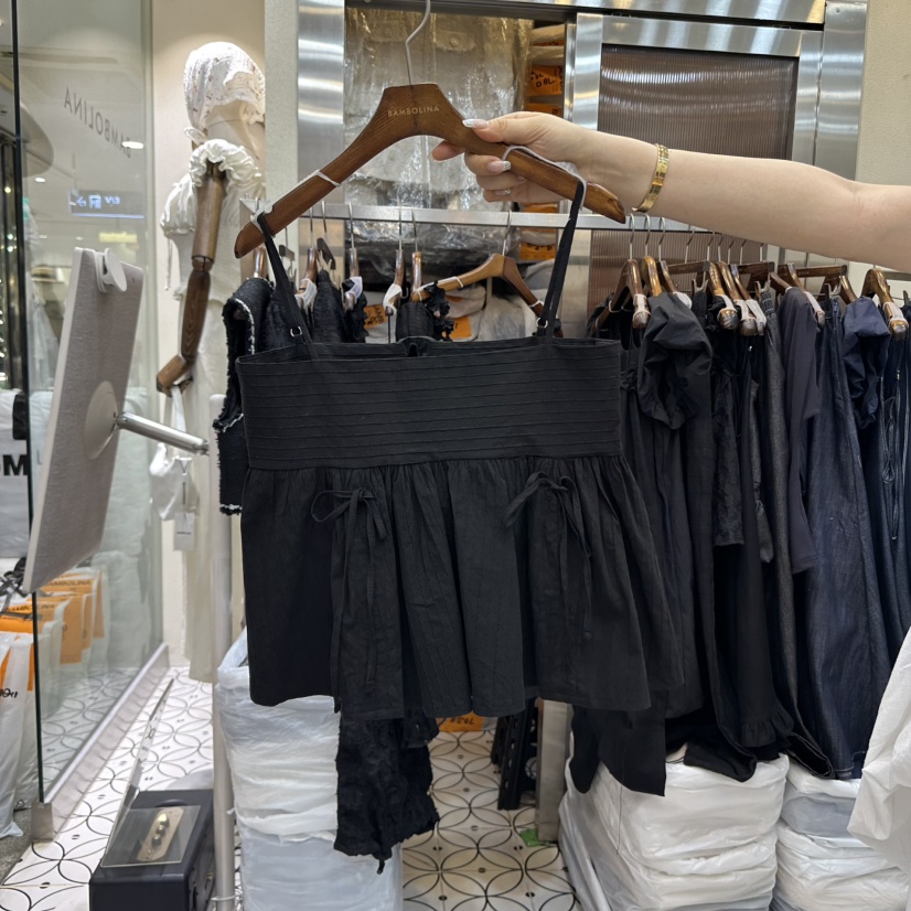 BAMBOLINA東大門㊣直郵女裝新款推薦職業時尚熱賣25春夏吊帶背心BAMBOLINA吊帶/背心圖色2