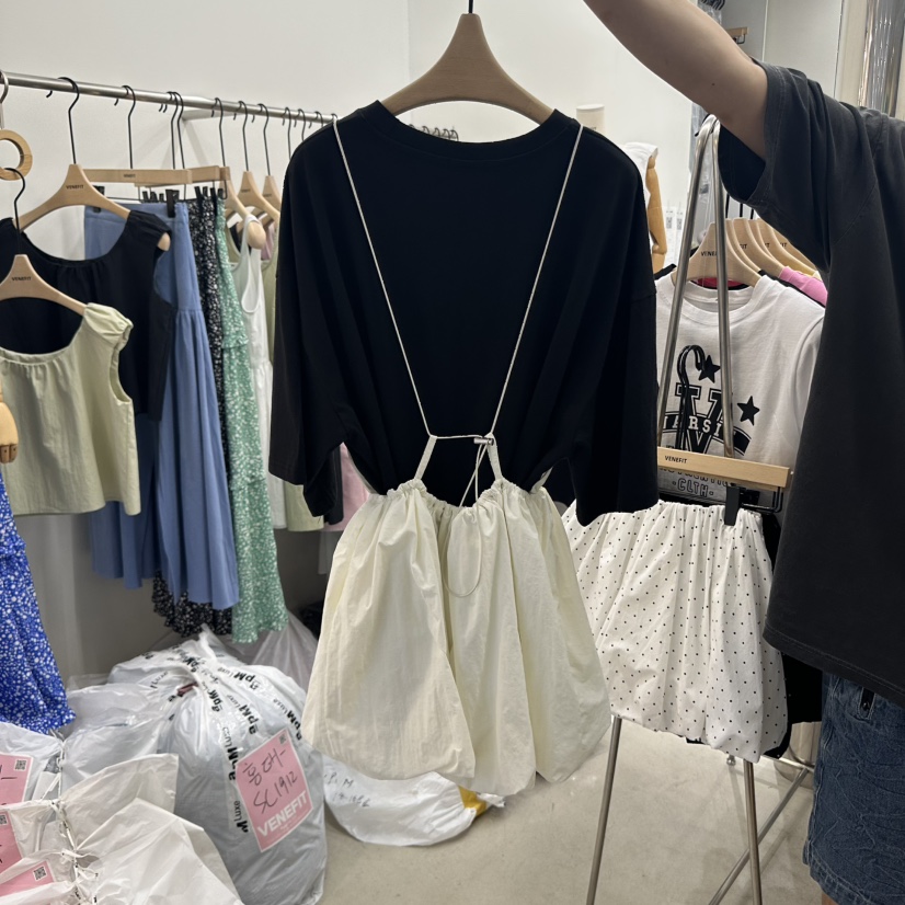 VENEFIT東大門㊣代購女裝新款推薦25春夏時尚連衣裙不含內搭VENEFIT/JENNIE連衣裙